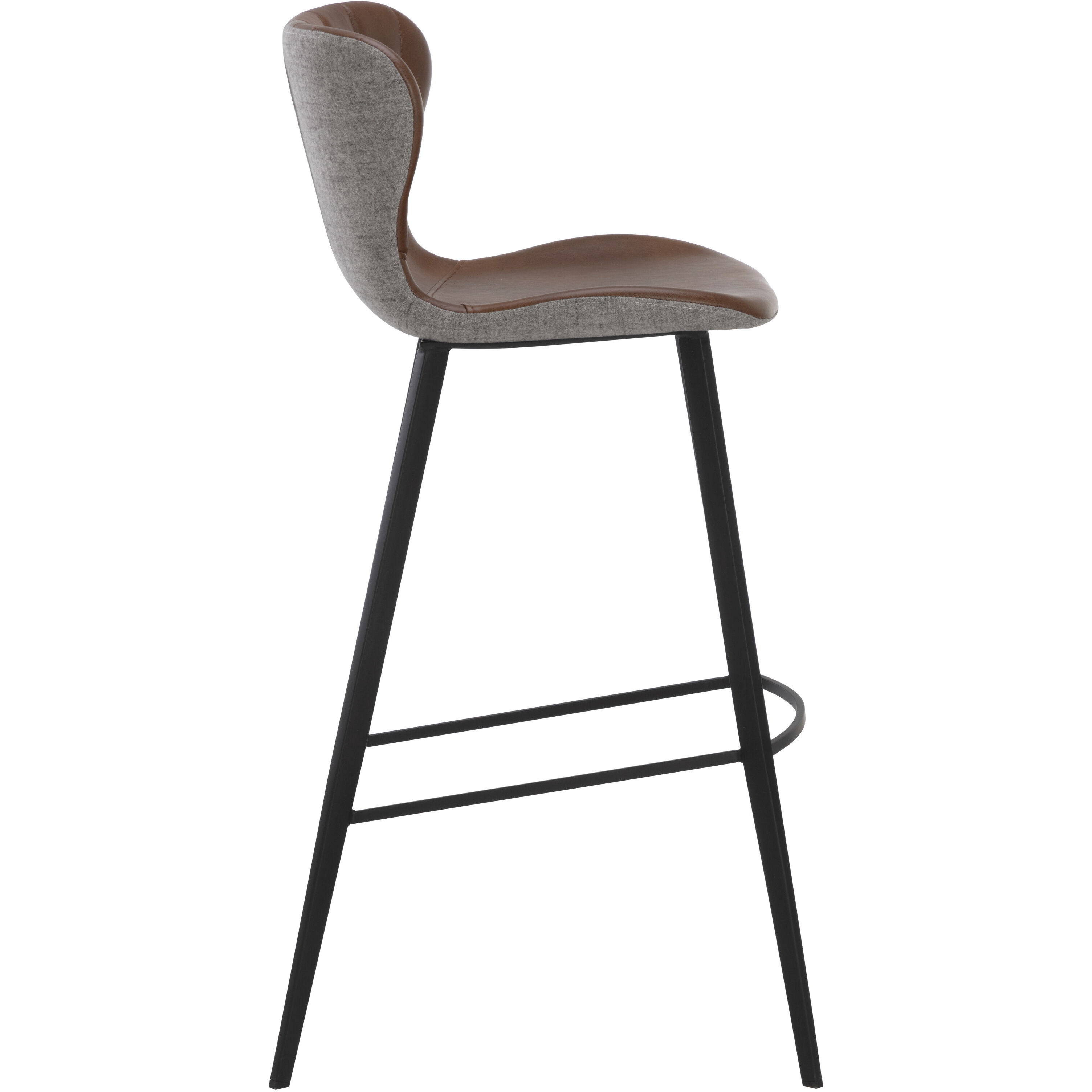 Arabella 40.5 inch Bravo Cognac / November Grey Barstool